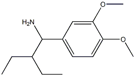 1-(3,4-dimethoxyphenyl)-2-ethylbutan-1-amine 结构式