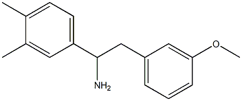 1-(3,4-dimethylphenyl)-2-(3-methoxyphenyl)ethan-1-amine 结构式