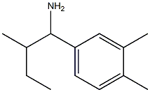 1-(3,4-dimethylphenyl)-2-methylbutan-1-amine 结构式