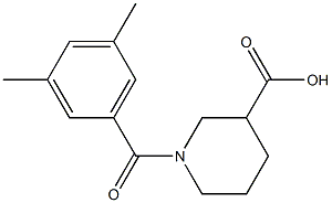 1-(3,5-dimethylbenzoyl)piperidine-3-carboxylic acid 结构式