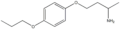 1-(3-aminobutoxy)-4-propoxybenzene 结构式