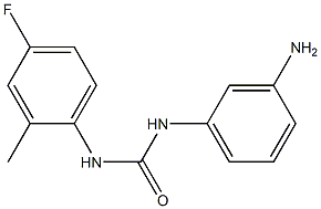 1-(3-aminophenyl)-3-(4-fluoro-2-methylphenyl)urea 结构式