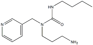 1-(3-aminopropyl)-3-butyl-1-(pyridin-3-ylmethyl)urea 结构式