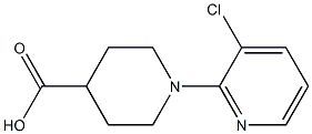 1-(3-chloropyridin-2-yl)piperidine-4-carboxylic acid 结构式