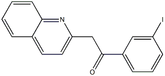 1-(3-iodophenyl)-2-(quinolin-2-yl)ethan-1-one 结构式