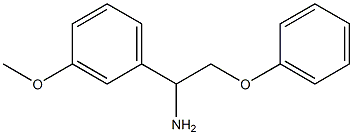 1-(3-methoxyphenyl)-2-phenoxyethanamine 结构式