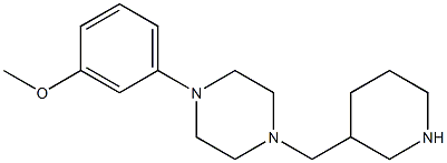 1-(3-methoxyphenyl)-4-(piperidin-3-ylmethyl)piperazine 结构式