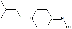 1-(3-methylbut-2-enyl)piperidin-4-one oxime 结构式