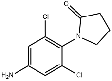 1-(4-amino-2,6-dichlorophenyl)pyrrolidin-2-one 结构式