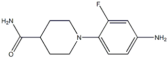 1-(4-amino-2-fluorophenyl)piperidine-4-carboxamide 结构式