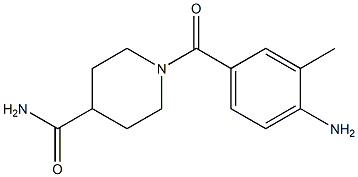 1-(4-amino-3-methylbenzoyl)piperidine-4-carboxamide 结构式