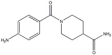 1-(4-aminobenzoyl)piperidine-4-carboxamide 结构式