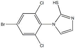 1-(4-bromo-2,6-dichlorophenyl)-1H-imidazole-2-thiol 结构式