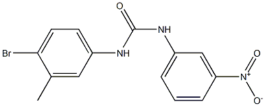 1-(4-bromo-3-methylphenyl)-3-(3-nitrophenyl)urea 结构式