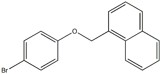 1-(4-bromophenoxymethyl)naphthalene 结构式