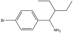 1-(4-bromophenyl)-2-ethylbutan-1-amine 结构式