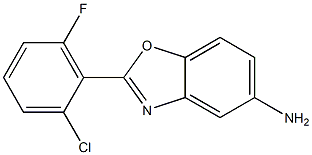 2-(2-chloro-6-fluorophenyl)-1,3-benzoxazol-5-amine 结构式