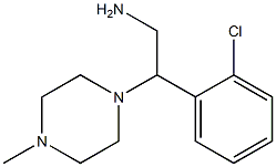 2-(2-chlorophenyl)-2-(4-methylpiperazin-1-yl)ethanamine 结构式