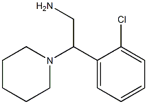 2-(2-chlorophenyl)-2-piperidin-1-ylethanamine 结构式