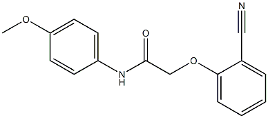 2-(2-cyanophenoxy)-N-(4-methoxyphenyl)acetamide 结构式