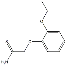 2-(2-ethoxyphenoxy)ethanethioamide 结构式