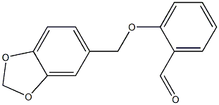 2-(2H-1,3-benzodioxol-5-ylmethoxy)benzaldehyde 结构式