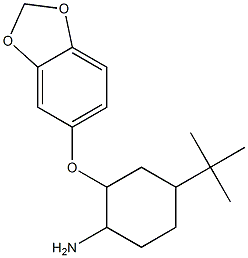 2-(2H-1,3-benzodioxol-5-yloxy)-4-tert-butylcyclohexan-1-amine 结构式