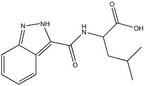 2-(2H-indazol-3-ylformamido)-4-methylpentanoic acid 结构式