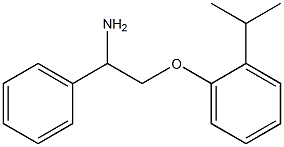 2-(2-isopropylphenoxy)-1-phenylethanamine 结构式