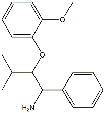 2-(2-methoxyphenoxy)-3-methyl-1-phenylbutan-1-amine 结构式