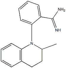 2-(2-methyl-1,2,3,4-tetrahydroquinolin-1-yl)benzene-1-carboximidamide 结构式