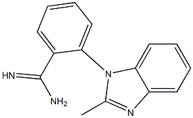 2-(2-methyl-1H-1,3-benzodiazol-1-yl)benzene-1-carboximidamide 结构式