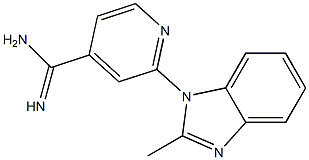 2-(2-methyl-1H-benzimidazol-1-yl)pyridine-4-carboximidamide 结构式