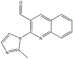 2-(2-methyl-1H-imidazol-1-yl)quinoline-3-carbaldehyde 结构式