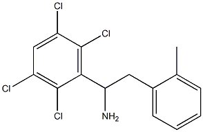 2-(2-methylphenyl)-1-(2,3,5,6-tetrachlorophenyl)ethan-1-amine 结构式