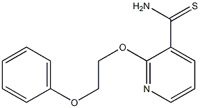 2-(2-phenoxyethoxy)pyridine-3-carbothioamide 结构式