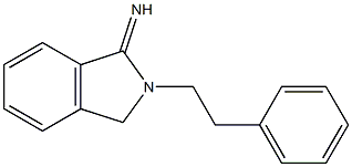 2-(2-phenylethyl)-2,3-dihydro-1H-isoindol-1-imine 结构式