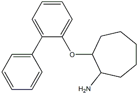 2-(2-phenylphenoxy)cycloheptan-1-amine 结构式