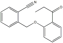 2-(2-propanoylphenoxymethyl)benzonitrile 结构式