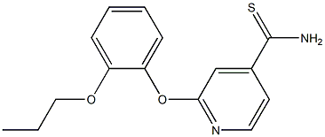 2-(2-propoxyphenoxy)pyridine-4-carbothioamide 结构式