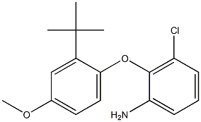 2-(2-tert-butyl-4-methoxyphenoxy)-3-chloroaniline 结构式