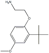 2-(2-tert-butyl-4-methoxyphenoxy)ethanamine 结构式