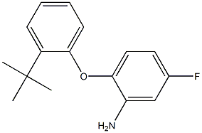 2-(2-tert-butylphenoxy)-5-fluoroaniline 结构式