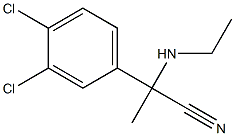 2-(3,4-dichlorophenyl)-2-(ethylamino)propanenitrile 结构式