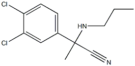 2-(3,4-dichlorophenyl)-2-(propylamino)propanenitrile 结构式