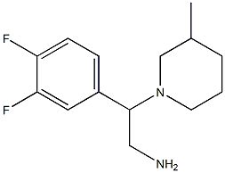 2-(3,4-difluorophenyl)-2-(3-methylpiperidin-1-yl)ethanamine 结构式