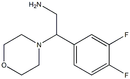 2-(3,4-difluorophenyl)-2-morpholin-4-ylethanamine 结构式