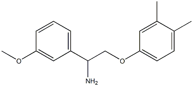 2-(3,4-dimethylphenoxy)-1-(3-methoxyphenyl)ethanamine 结构式