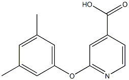2-(3,5-dimethylphenoxy)pyridine-4-carboxylic acid 结构式