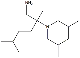 2-(3,5-dimethylpiperidin-1-yl)-2,5-dimethylhexan-1-amine 结构式